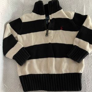Ralph Lauren striped sweater pull over. Size 2T.